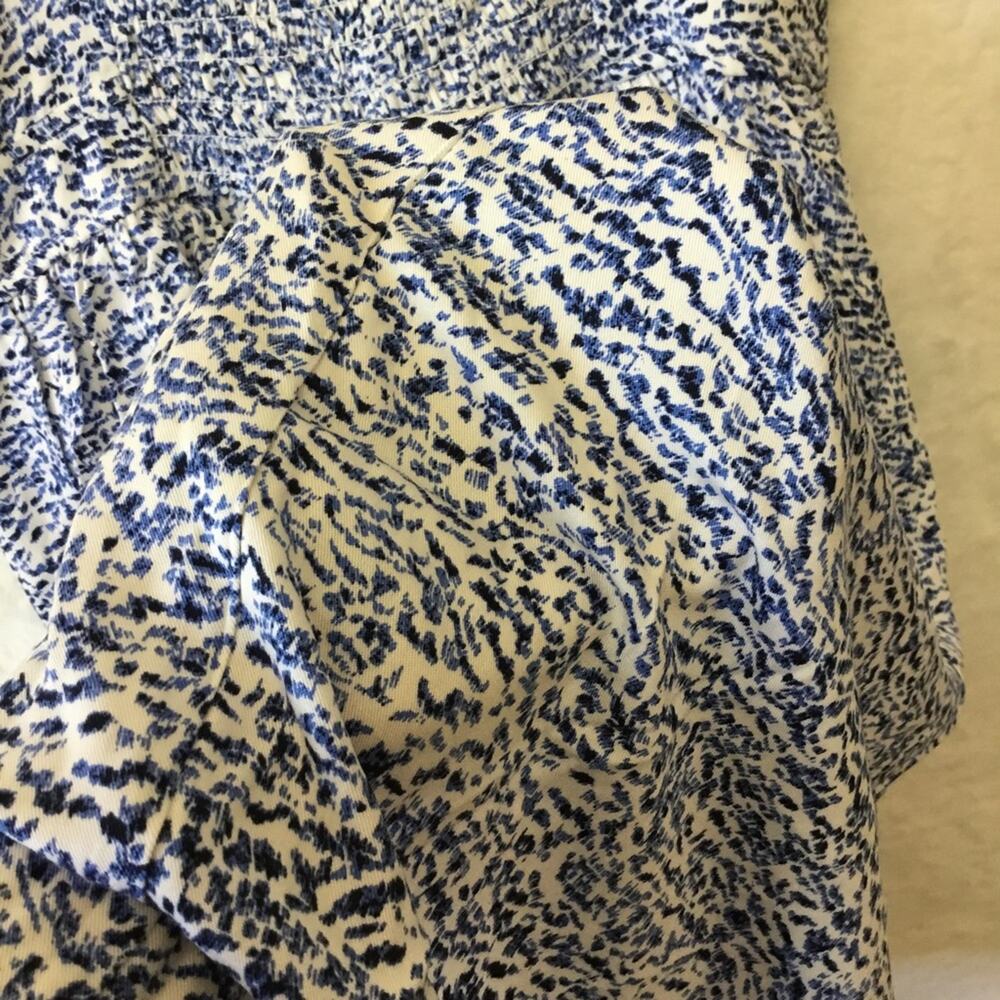 Banana Republic Blue Pattern Sleeveless Mini Dress - Picture 10 of 11